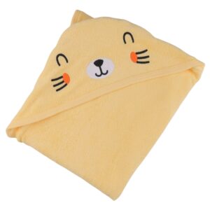 Yellow Hooded Baby Towel
