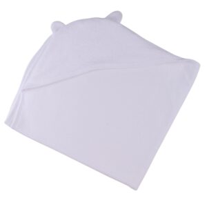 White Hooded Baby Towel