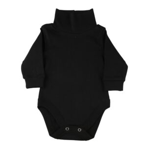 Black Half Cowl Bodysuit