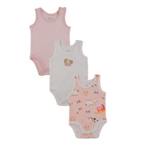 Sheep Sleeveless Bodysuit Pack Of 3