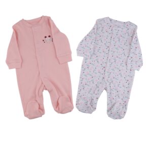 Flower Sleepsuit Pack Of 2