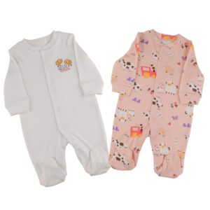 Sheep Sleepsuit Pack Of 2