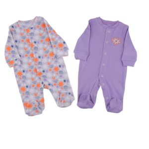 Purple Sleepsuit Pack Of 2